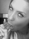 Webcam girl Ashley shows off her oral skills with her favorite toy