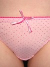 Sadie loves to show off her brand new pink panties