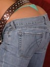 Faith shows off her tight round perfect ass in tight jeans